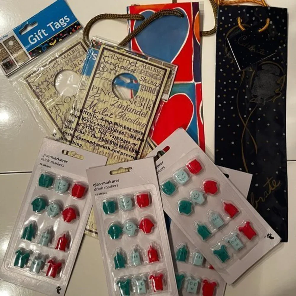 Cocktail Glass Markers / Wine Glass Markers‎ / Wine Bags and Wine Tags (h/bar)